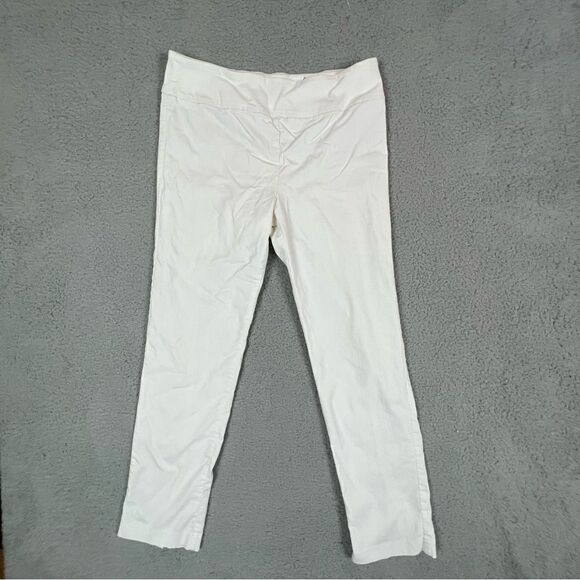 ELLIOTT LAUREN WOMENS PANTS WHITE SIZE 8 - Picture 1 of 10